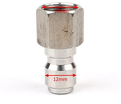 YZ-LIANG 1/4 Messing Hoher Druck Schnellanschluss Auto Waschmaschine Adapter Wassergewehr Hydraulikkupplungen Kupplungen für Gartenbewässerung (Color : 1l4 GF, Diameter : 1/4'')