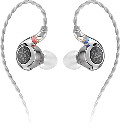 FiiO FD11 Kopfhörer, hohe Leistung, dynamischer Treiber, IEMs, Ohrhörer mit tiefem Bass, 0,78 mm, abnehmbares Kabel, 3,5 mm Stecker, für Musiker, Sänger, Musik (Silber)