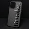 Personalised Gloss Name Silicon Black Matt Phone Case for iPhone Samsung Custom Monogram Embossed Gloss Print, iPhone 11