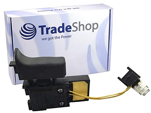 Trade-Shop Elektronikschalter Schalter Ersatz für Makita HR 2470 DS 4010 HR 2230 HR 2460 HR 2460F HR 2470F HR 2470FT ersetzt 650588-6 - mit LED und Entstörfilter