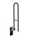 WANDSTÜTZGRIFF KLAPPGRIFF SCHWARZ 80 cm STÜTZKLAPPGRIFF WANDGRIFF HALTEGRIFF 800