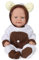 Vollence 31 cm Wiedergeborene Babypuppen, Silikon-Vollkörper, realistische lebensechte Neugeborene Platin-Silikon-Babypuppen realistische Puppe - Mädchen