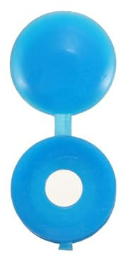 50Pcs Blue Plastic Screw Caps Hinged Screw Hole Covers Self-Tapping Screw Snap Cover Caps Decorative Covers for M4 Screws