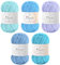 Maxee Häkelgarn 250g (50g*5 Farbe), Acryl Wolle Zum Stricken, Garn zum Häkeln und Stricken, Hand Knitting Yarn Set, Handstrickgarn Baumwollgarn für Häkeln, Wolle zum Stricken und Kunsthandwerk