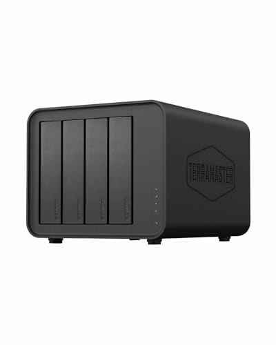 TERRAMASTER F4-424 NAS Storage 4Bay - N95 Quad-Core CPU, 8GB DDR5 RAM, 2.5GbE Port x 2, Network Attached Storage mit Hoher Leistung (Diskless)