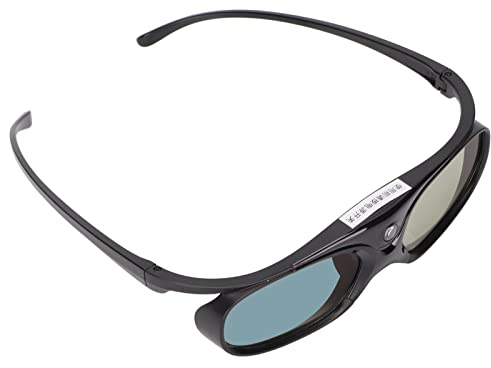 3D GlasseD Shutter Glasse GlasseD Viewing Glasseaglyph GlasseD Glasseor MES, 3D-Brille 1080P LCD-Brille Weitwinkel 178° Wiederaufladbarer 3D-Shutter-BrilleSchwarz (Black)