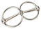 Trensengebiss, Pferdegebiss Mittleres Reittrensegebiss Eisen-O-Ring-Trense Gebiss mit Hohlem Mund für Pferde für Pferdesportbedarf