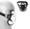 Kutocesy Bondage Erwachsene Halbe Maske Schnüffelsocken Höschen Atmungsaktiv Sm Fetisch Maske Paare Abenteuer Stimulation Sexspielzeug (Black)