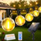 LED Solar Lichterkette Außen Glühbirnen 15M - 50FT Outdoor Lichterkette Strom mit Wetterfest G40 Glühbirne Dimmbare Aussen Draußen Lichterkette Warmweiß für Garten Terrasse Pavillon Balkon Party