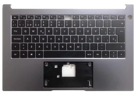 ITECNOWORLD Envío en 24-48h - Carcasa con Teclado español retroilumniado Compatible con Huawei Matebook D14 NBB-WAH9 NWM-WFQ9 NBM-WFQ9 WFP9 NBB-WAE9P WAH9P Gris Oscuro