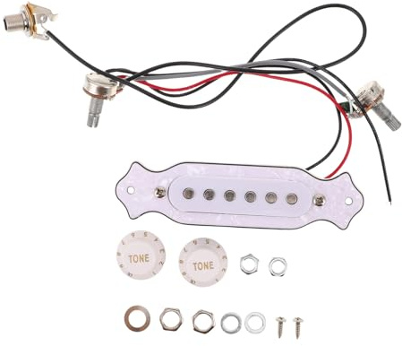 Gitarren Tonabnehmer für Akustikgitarre mit Hoher Sensitivität | Bassklarheit und Breiter Frequenzgang, Kunststoff und Metall, für Bühne und Kleine Zusammenkünfte