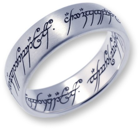 Herr der Ringe Schmuck by Schumann Design Der eine Ring Titan Rg 54 2000-054