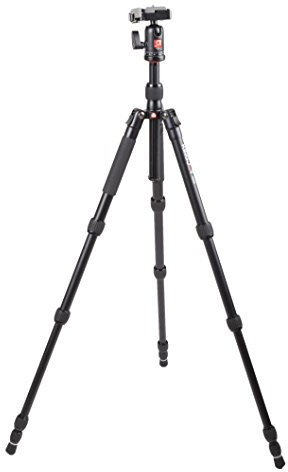 Kingjoy Folding K009+QB00 Professional Aluminium 5-Section Tripod with Ball H.