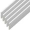 UPVC Plastic Trim 45mm x 2m x 5 Pack - White Architrave Skirting Board/Window Finishing Trim