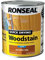 Ronseal QDWSNO750 750 ml Satin Finish Quick Dry Woodstain - Natural Oak
