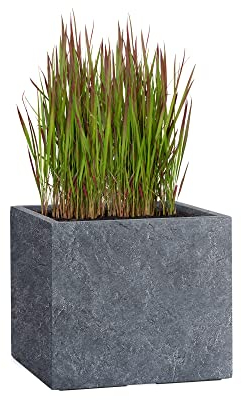 Pflanzwerk® Pflanzkübel Cube Lava Anthrazit 30x34x34cm Blumentopf *Frostbeständig* *UV-Schutz* *Qualitätsware*