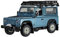 Britains 43217 Land Rover Defender 43217 - Vehículo Coleccionable con portaequipajes y cabrestante, Juguete de Coche Adecuado a Partir de 3 años, Color Azul