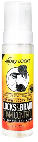 All Day Locks & Braid Foam Control | Flechtschaum für Damen und Herren, Sets & Dichtungen für einfaches Styling, strukturierte Haarpflege & Styling-Schutz