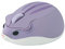 Tynerza Hamster Drahtlose Maus, 1200DPI Niedliche Tierische Stille Maus Tragbare Optische Kabellos Stumme Mäuse für Reisebüro Computer Laptop PC Geschenk (Lila)