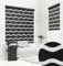 Premium DOPPELROLLO Welle SCHWARZ mit Alu Kassette (45x150 cm, Kassettenfarbe: Weiss)
