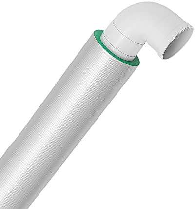WFENG Rohrisolierung-Isolierung Rohr ID 50mm-160mm, Schallschutz und Flammschutz 1 m Lang/Thickness 2cm / 160mm ID