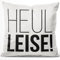 JUNIWORDS Kissen, Heul leise, 40 x 40 cm, Flauschig Samtweich Weich (1003526)