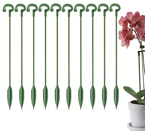JYFanse Cheysrae Pflanzenstütze - 10er Pack Pflanzenstützpfähle | Pfingstrosen-Stützkäfig für Pflanzen im Freien, Gartenpflanzen-Blumen-Pfingstrosen-Stützringe für Zimmerpflanzen im Topf