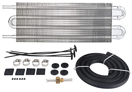 Kit radiatore olio auto, 4 file Remote Servosterzo trasmissione radiatore olio kit auto-manuale convertitore radiatore