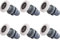 6 Pièces Coureurs De Porte Douche, Roulettes Coulissantes Porte, Rouleau Roulette Roue pour Porte de Douche, pour Remplacement de Douche Coulissante Verre Porte Coureurs Rouleaux Gris