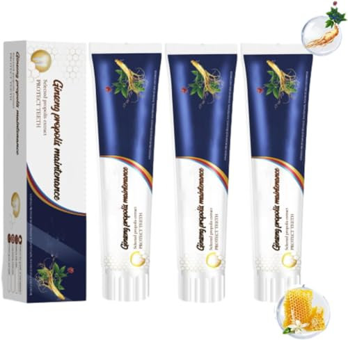 Ginseng-Propolis-Zahnpasta, Ginseng-Propolis-Zahnaufhellung, Zahnpasta, lose Zahnpflege, Zahnpasta (3 Stück)
