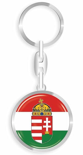 daged Ungarn Schlüsselanhänger Metall Schlüsselring 3D Effekt + Aufkleber - RD