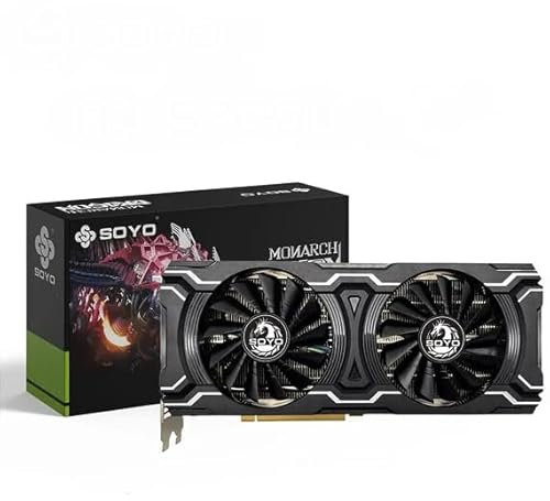 SOYO AMD Radeon RX 5700 XT Videokaart - 8GB GDDR6-3X DisplayPort - 1X HDMI - PCIe 4.0 x16-256bit - Zwart