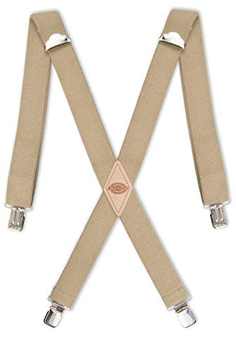 Dickies Herren-Straps, 3,8 cm, solide, gerade Clip, verstellbar, beige, Einheitsgröße