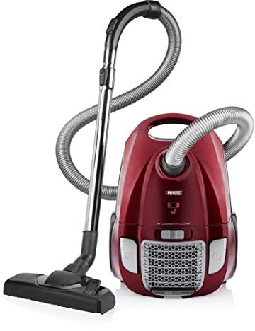 Aspirapolvere Princess 333001 Power Deluxe – Aspirapolvere con sacchetto – Classe di efficienza energetica A, Rosso