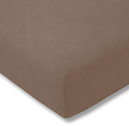 ESTELLA Spannbetttuch Samt Velours | Bahama | Frottee | 100x200 cm | passend für Matratzen 90-100 cm (Breite) x 190-200 cm (Länge) | trocknerfest und bügelfrei | 80% Baumwolle 20% Polyester