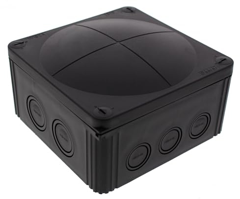 Wiska Combi 1010/5/S IP66/67 Weatherproof Junction Box Black