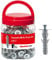 Fischer 125x Tasselli SB 9/4 in Barattolo ProPack, per Fissaggio su Cemento e Muro di Armadietti, Pensili, Mobili, 524362