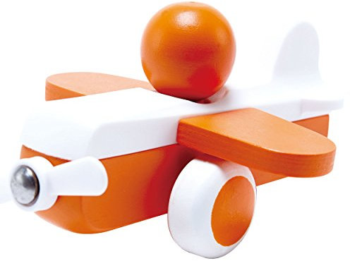 Hape - E0065 - Flugzeug aus Holz - Orange