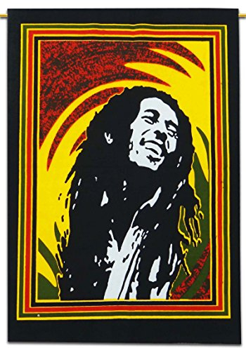 Bob Marley Wandbehang Indian Baumwolle Tapestry Poster Größe Boho Décor Wirf 30 x 20 Zoll