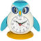 Eichmüller Kinderwecker Eule blau Analogwecker mit Alarm Snooze und Licht