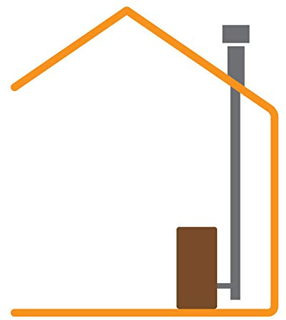 Kit de fumée pour poêles à granulés diamètre 100 mm en acier inoxydable