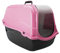 Guaranteed4Less Cat Litter Tray Portable Hooded Box Covered Hand Carry Travel Pet Carrier Toilet (Pink)