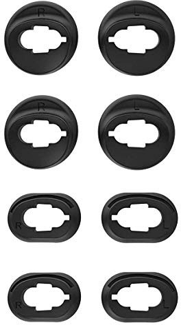 ALXCD Ear Adapter Eartips Replacement for Galaxy Buds Live Headphones, S/L 4 Pairs Silicone Ear Adapter Tips, Fit for Galaxy Buds Live SM-R180 Headphones[Black/SL]