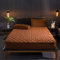 HAIBA Plüsch Spannbettlaken 200x200cm Frottee Matratzenbezug Kaffee Übergröße Spannbettlaken Mikrofaser-Strick-Boxspring-Cashmere-Touch Bettlaken für 25 bis 30cm Matraze