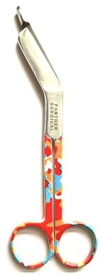Forbici per bendaggi Lister in acciaio inox, 14 cm, multicolore, per primo soccorso e primo soccorso (motivo multicolore)