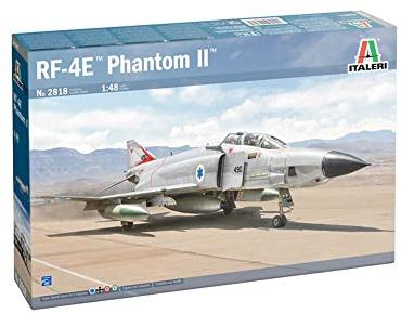 Italeri -RF-4E Italia 2818 RF-4E Phantom II, 1:48 Scale, Model Kit, Plastic Model to Mount, Modeling, Multicoloured, Large, IT2818