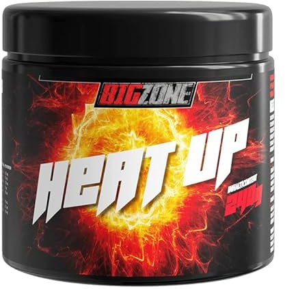 Big Zone Heat Up Getränke zum abnehmen Fatburner Abnehmshake Diätshake Wettkampfdiät 240g | Eistee Zitrone Geschmack