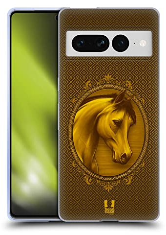 Head Case Designs Adelig Jahr des Pferdes Soft Gel Handyhülle Hülle kompatibel mit Google Pixel 7 Pro