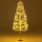 COSTWAY 5FT/150CM Pre-Lit Artificial Christmas Tree, Xmas Cedar Tree with 1500 Warm White LED Lights, Holiday Full Tree Home Office Party Decor