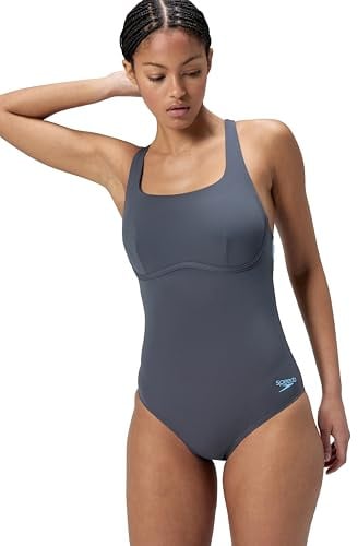 Speedo Women's Flex Band Swimsuit with Integrated Swim Bra | Swim Fitness | Training Swimwear (Pack of 1)